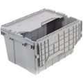 Akro-Mils Akro-Mils Attached Lid Container 39170GREY - 21-1/2"L x 15'W x 17"H - Pkg Qty 3 39170GREY
